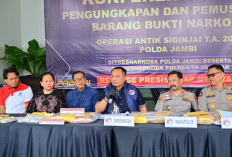 Operasi Antik Siginjai 2026! Ditresnarkoba Polda Jambi Ungkap Kasus Terbanyak, Bungo Dominasi Etomidate