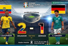  Dramatis! Gulung Jerman 2-1, Ekuador Segel Tiket Babak 32 Besar Piala Dunia 2026