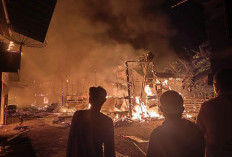 Api Mengamuk di Bungo! 14 Bangunan Terbakar, 9 Rumah dan 1 Ruko Tinggal Puing