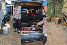 Penertiban BBM di SPBU Lubuk Landai, Polres Bungo Amankan 31 Jerigen BBM Solar dan 6 Kendaraan Pelansir