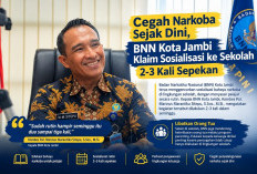 Cegah Narkoba Sejak Dini, BNN Kota Jambi Lakukan Sosialisasi ke Sekolah 2-3 Kali Sepekan