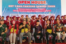  Wabup Muslimin  Dampingi Gubernur dan Anggota DPR RI Ikuti Open House dan  MPLS di Sekolah Rakyat Tanjabtim