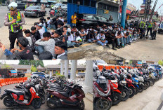 Usai Detik-Detik Proklamasi, Puluhan Pelajar Konvoi Ugal-ugalan di Kota Jambi Berujung 33 Motor Ditindak Polis