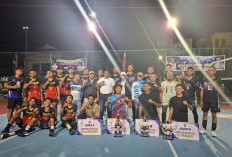 Turnamen Bola Voli HUT ke-61 Tanjab Barat Ditutup Bupati Anwar Sadat, Tim Betara dan Sungai Rambai Sabet Juara