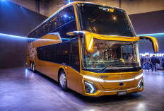 Adiputro Luncurkan Bus Tingkat Mewah Jetbus 5 SDD, Pertama Pakai Sasis Canggih Ini di RI