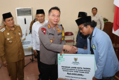 Kapolresta Jambi Apresiasi Penyerahan Bantuan Fardhu Kifayah dan Insentif Guru Ngaji oleh BAZNAS Kota Jambi