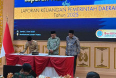 Ketua DPRD Muaro Jambi Dampingi Bupati BBS Terima WTP dari BPK Perwakilan Jambi