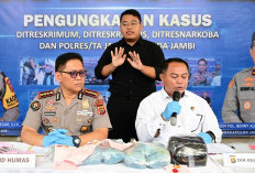 Perang Lawan Narkoba Makin Gencar! Polda Jambi Ungkap 591 Kasus dalam 6 Bulan, 931 Tersangka DIamankan