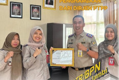 Sukses Jaga Sinergi 3 Tahun Berturut-turut, Kantor Pertanahan Kota Jambi Raih Penghargaan Ditjen PTPP