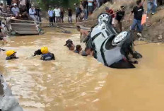 Mobil Travel Padang-Jambi Terjun ke Sungai Batanghari, Penumpang Perempuan Warga Thehok Ditemukan Tewas