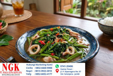 Resep Perpaduan Rasa Yang Pas, Cah Kangkung Cumi Gurih Pedas Ala Rumahan