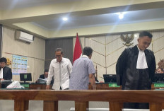 Sidang Korupsi PDAM Tirta Pengabuan,  Mantan Sekda Tanjab Barat Hadir sebagai  Saksi, Mengaku Banyak Tak Tahu