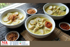 Resep Burgo Khas Jambi, Gulungan Tepung Beras dengan Kuah Santan Ikan yang Gurih
