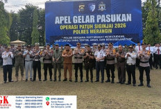 Sekda Merangin Ingatkan Taat Berlalulintas  Pada Apel Gelar Pasukan Patuh Siginjai 2026 