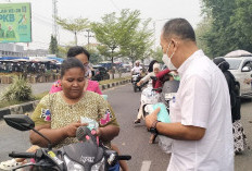 Antisipasi Bahaya Kabut Asap, Dinkes Bungo Bagikan 2.000 Masker Gratis kepada Masyarakat