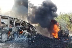 Tragedi Maut di Jalinsum! Bus ALS vs Truk Tangki, 16 Orang Tewas Terbakar di Musi Rawas Utara