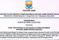 Seleksi KI Jambi Masuk Tahap Berikutnya, Ini Jadwal Psikotes dan Kesempatan Masyarakat Beri Masukan