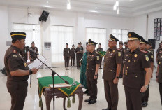 Empat Pejabat Utama Kejati Jambi Dilantik, Wakajati, Kajari Jambi hingga Kajari Tebo, Tekankan Profesionalisme