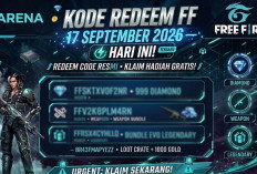 Kode Redeem FF Terbaru 17 September 2026: Skin M1887 dan 100 Diamond
