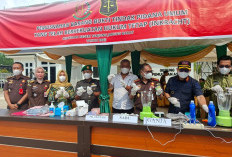 786 Gram Sabu hingga Senjata Api Dimusnahkan, Kajari Tanjab Barat Ungkap Total 57 Perkara yang Sudah Inkrah