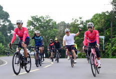 Farewell Ride Polda Jambi Bersama Insan Pers dan Komunitas Sepeda, Kapolda: Penghormatan untuk Wakapolda