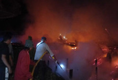 Kebakaran Hebat di Muarasabak, 10 Rumah Terbakar, 1 Korban Jiwa dan 1 Rumah Sengaja Dirobohkan