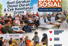 Perkuat Semangat Berbagi, IKA UNJA Selenggarakan Bakti Sosial : Ada Donor Darah dan Cek Kesehatan Gratis