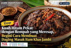 Resep Kuah Hitam Pekat dengan Rempah yang Meresap, Begini Cara Membuat Daging Masak Itam Khas Jambi