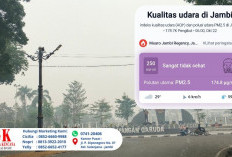 Kabut Asap Menebal Sejak Pagi, ISPU Kota Jambi Tembus 250